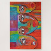 Puzzle Visages colorés Abstraits modernes (Vertical)