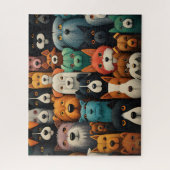 Puzzle Visages de chiens colorés (Vertical)