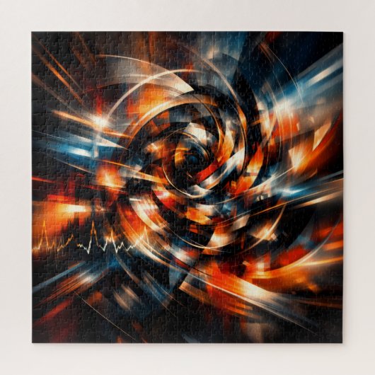 Puzzle Vision Abstraite de Mouvement et d'Esprit (Vertical)