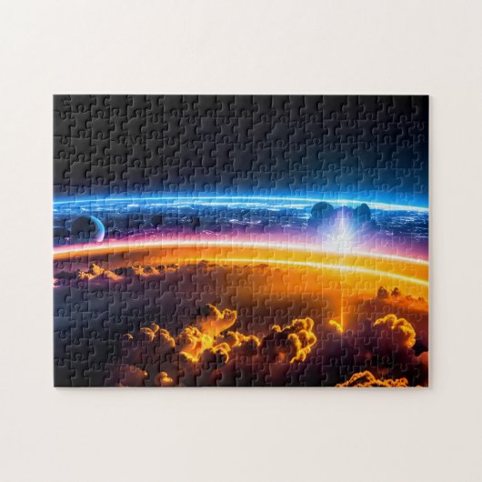 Puzzle Vision cosmique de la ville future de la 4ème dime (Horizontal)