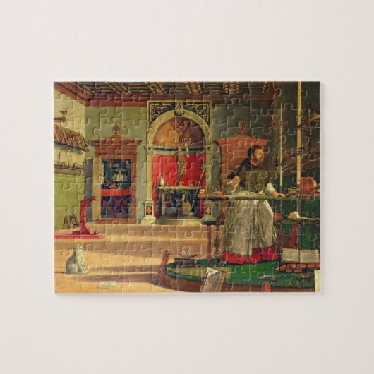 Puzzle Vision de St. Augustine, 1502-08 (huile sur toile) (Horizontal)