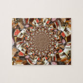 Puzzle Vision Psychédélique de Teintes Brunes (Horizontal)
