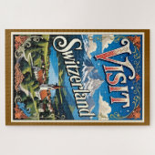 Puzzle Visit Switzerland travel poster (Horizontal)