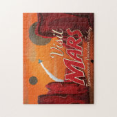 Puzzle Visite Affiche Mars Vintage (Vertical)