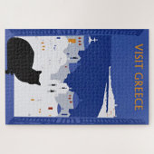 Puzzle Visite Grèce, affiche de Vintage voyage de (Horizontal)