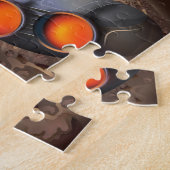 Puzzle Visitez les anneaux de l'affiche Saturn Travel. (Côté)