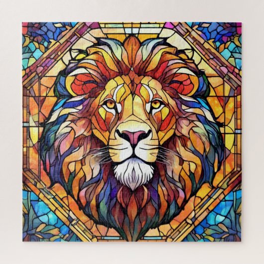 Puzzle Vitrail de Lion (Vertical)