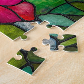 Puzzle Vitrail de style Tiffany représentant un colibri (Côté)