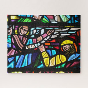 Puzzle vitrail Jésus