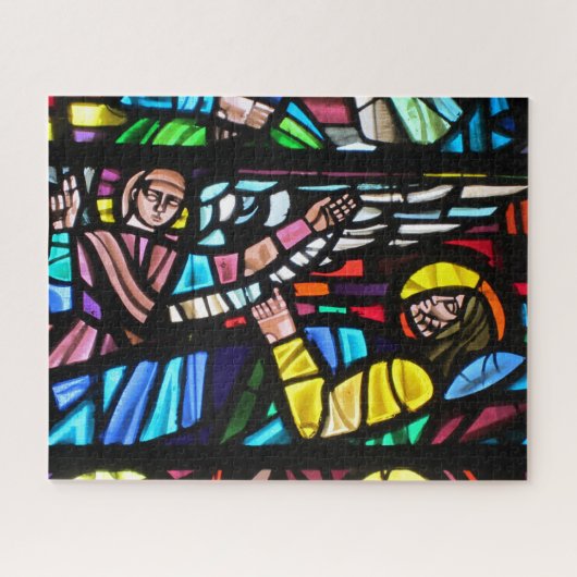 Puzzle vitrail Jésus (Horizontal)