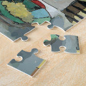 Puzzle Vitre Abstraite et verre à vin (Côté)