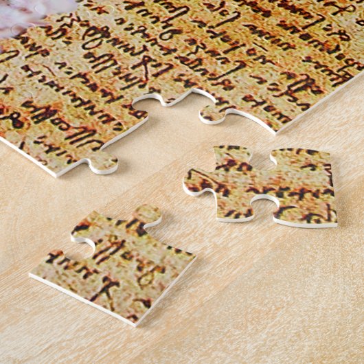 Puzzle VITRUVIAN MAN Leonardo Da Vinci Antique Parchemin (Côté)