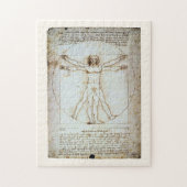 Puzzle Vitruvian Man, Leonardo da Vinci, vers 1490. (Vertical)