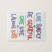 Puzzle Vivez simplement (Horizontal)