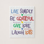 Puzzle Vivez simplement (Vertical)