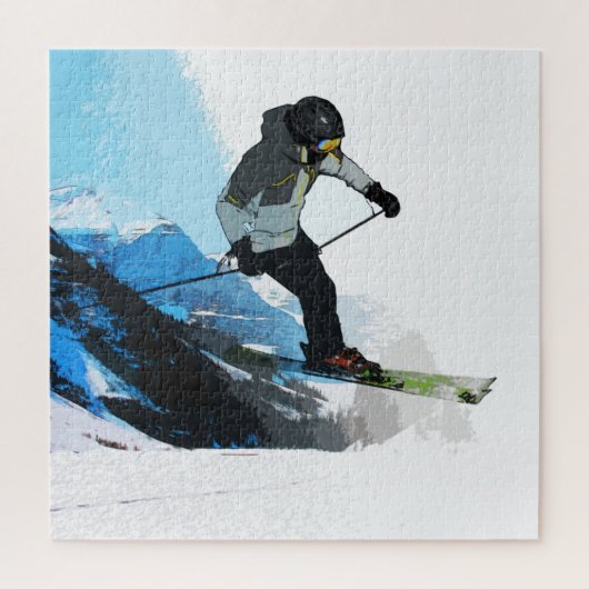 Puzzle Vivez ! - Ski de descente (Vertical)