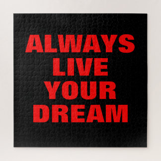 Puzzle Vivez toujours votre rêve Motivation