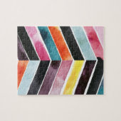 Puzzle Vivid aquarelle Chevron I (Horizontal)