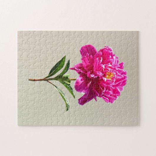 Puzzle Vivid Peony rose (Horizontal)