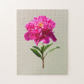 Puzzle Vivid Peony rose (Vertical)