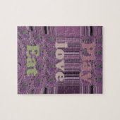 Puzzle Vivre au maximum : Manger, Amour, Jouer Design (Horizontal)