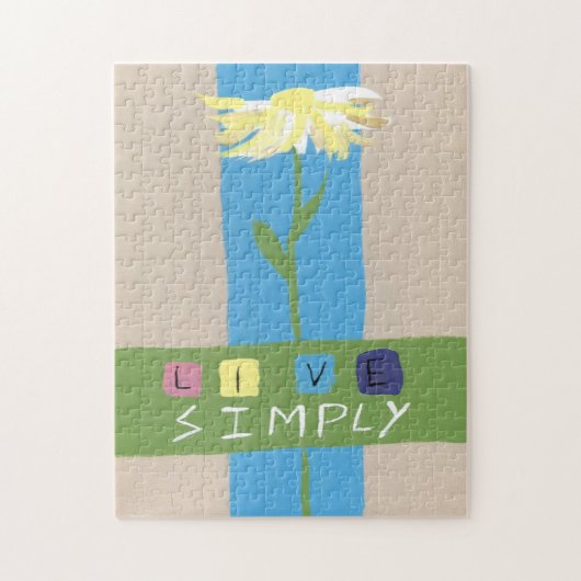 Puzzle vivre simplement (Vertical)