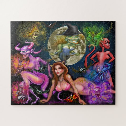 Puzzle Vixens d'Halloween (Horizontal)