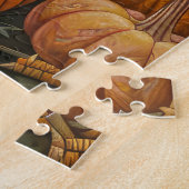 Puzzle Vizsla Chien moisson d'automne Thanksgiving (Côté)