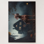 Puzzle Vizsla Halloween Effrayant (Vertical)
