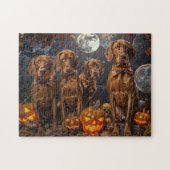 Puzzle Vizsla Halloween Éffrayant (Horizontal)