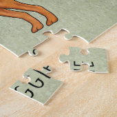 Puzzle Vizsla Hongrois mignon Pointeur Chien Avec Le Nom (Côté)