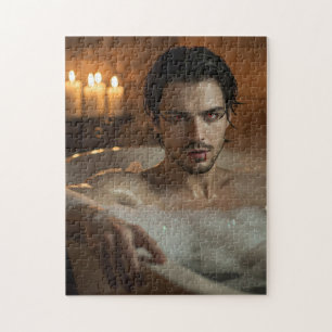 Puzzle Vlad Vampire séduisant dans le bain de bulle