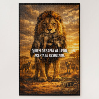 Puzzle VLLC Lion Vs Wolf Motivational Quote Lion King Wal