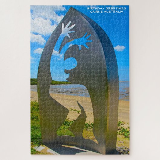 Puzzle Voeux d'anniversaire Cairns Australie (Vertical)