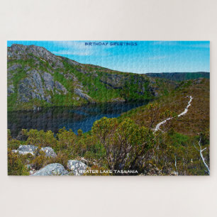 Puzzle Voeux d'anniversaire Crater Lac Tasmanie