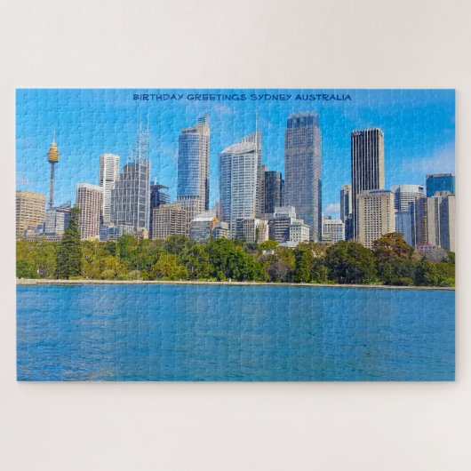 Puzzle Voeux d'anniversaire de Sydney (Horizontal)