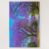 Puzzle Voeux d'anniversaire Jacaranda Trees Australie (Vertical)