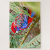 Puzzle Voeux d'anniversaire Rosella Parrot (Vertical)