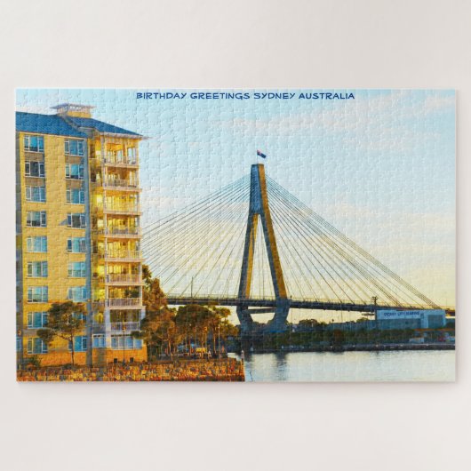 Puzzle Voeux d'anniversaire Sydney Australie (Horizontal)