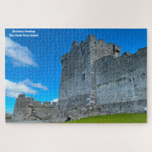 Puzzle Vœux de Noël Château de Ross Kerry Irlande Gigue