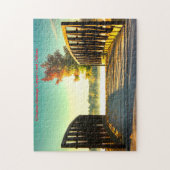 Puzzle voeux de Noël Copper Creek Indiana (Vertical)