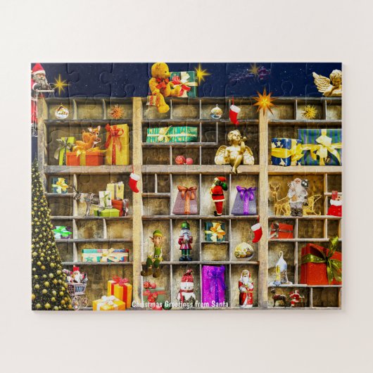 Puzzle Vœux de Noël du Père Noël (Horizontal)