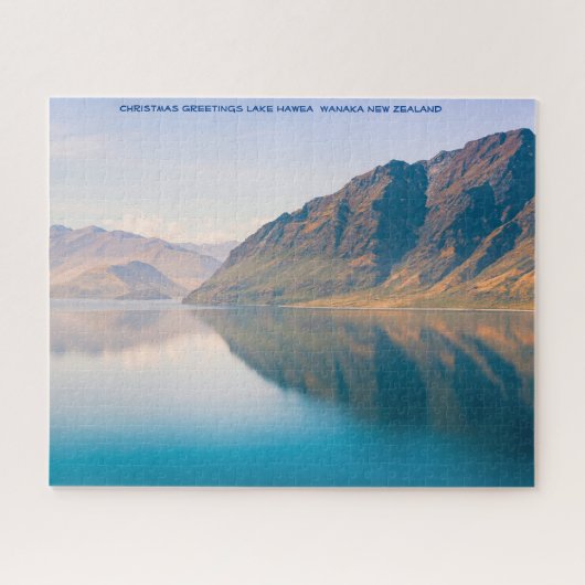 Puzzle Vœux de Noël Lake Hawea Wanaka (Horizontal)