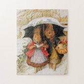 Puzzle "voeux de Noël" par Beatrix Potter (Vertical)