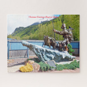 Puzzle Vœux de Noël Skagway Alaska