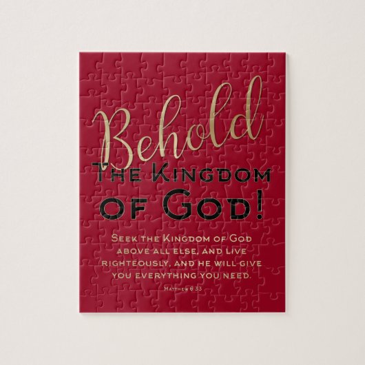 Puzzle VOICI ! Le Royaume de Dieu Écriture chrétienne (Vertical)