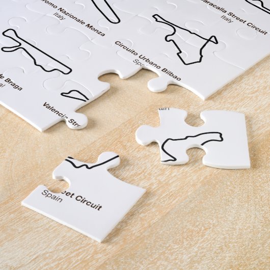 Puzzle Voies de course européennes (Côté)