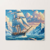 Puzzle Voile avec le dauphin (Horizontal)