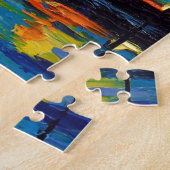 Puzzle Voilier au coucher du soleil (Côté)