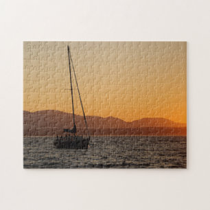 Puzzle Voilier au coucher du soleil sur le Puget Sound